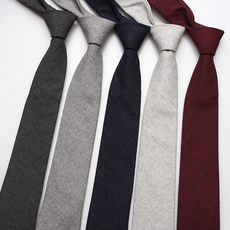 Skinny Tie Men - Linbaiway Men Slim Solid Necktie Casual