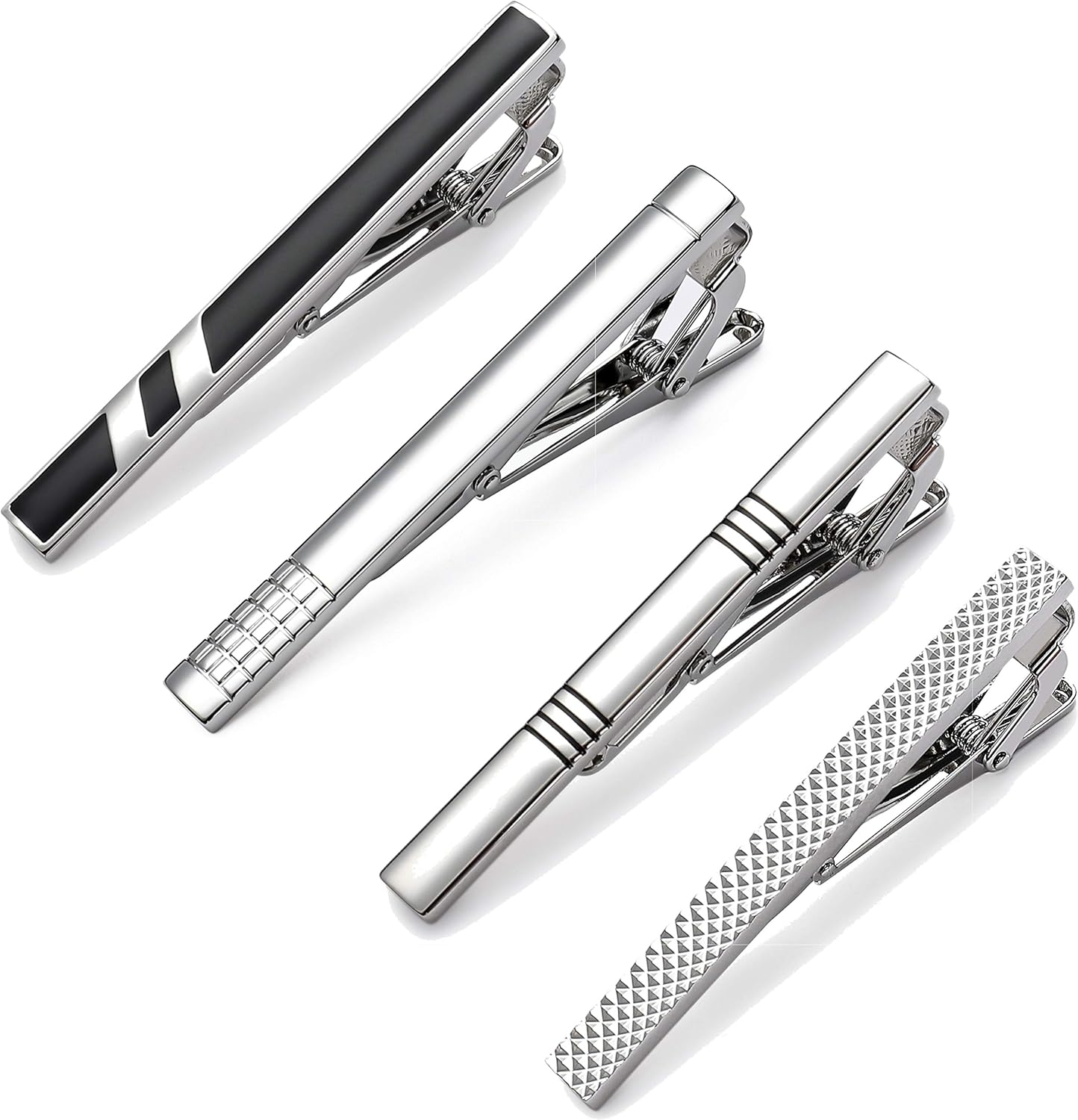 Tie Bar Set Gift - Tie Clips for Men, Classic Style