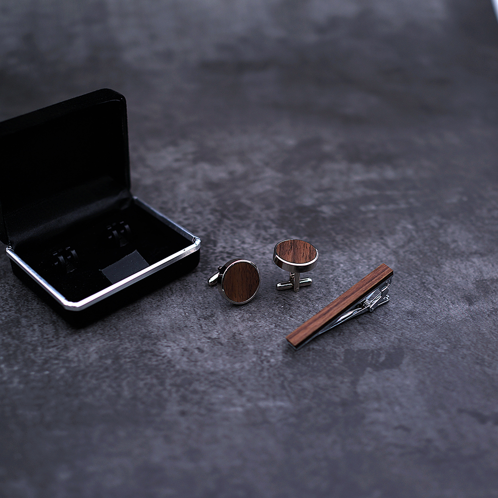High Quality Cuff links neckti - Tie Bar Set Gift ulasan dan harga