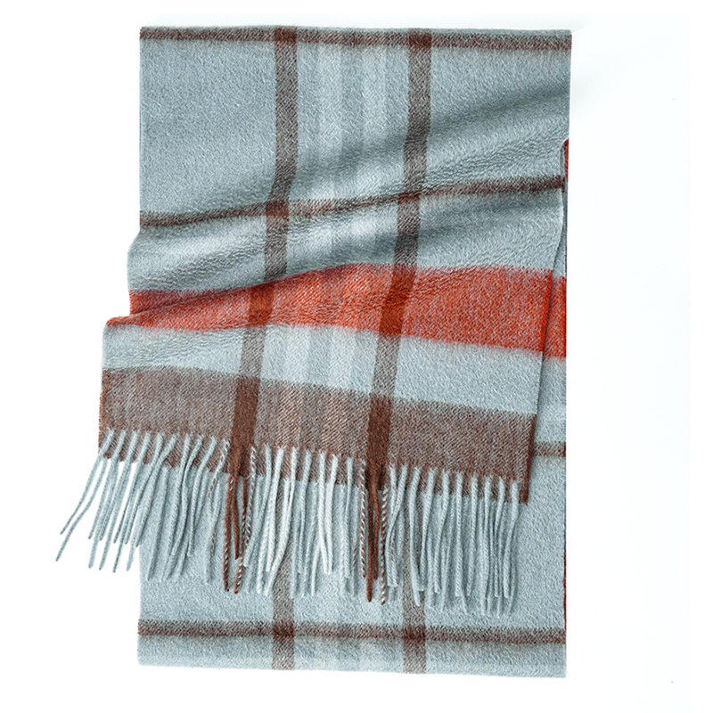 100% Cashmere Scarf   Plaid  W - Muffler Men Wool ulasan dan harga