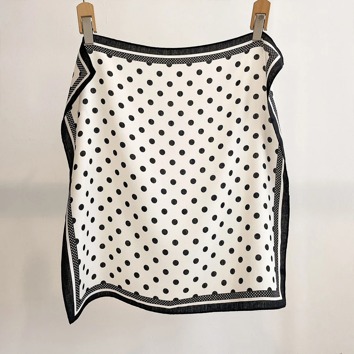 Luxury Polka Dot Printed Squar - Face Scarf Mask ulasan dan harga