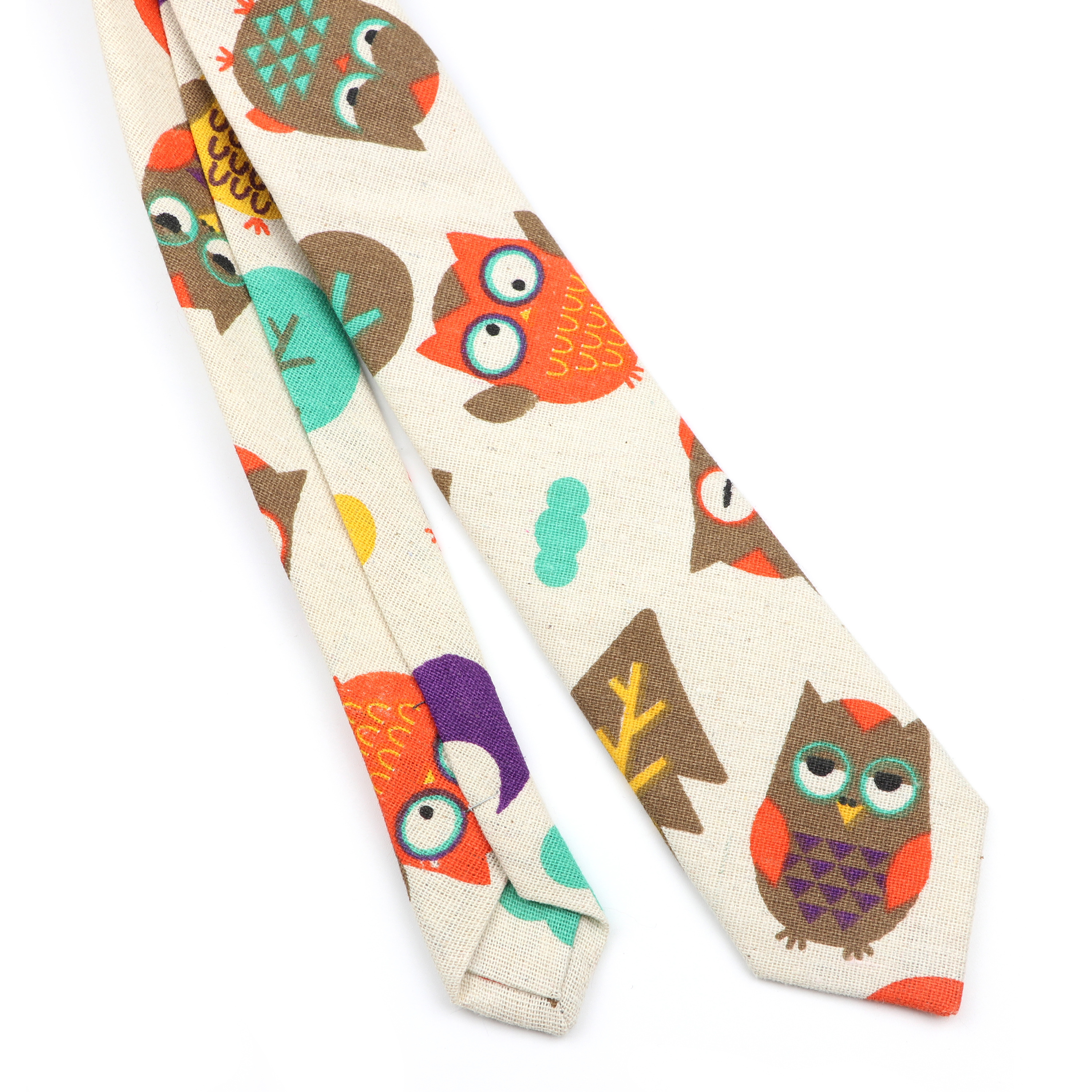 Novelty Cartoon Linen Tie For  - Skinny Tie Men ulasan dan harga