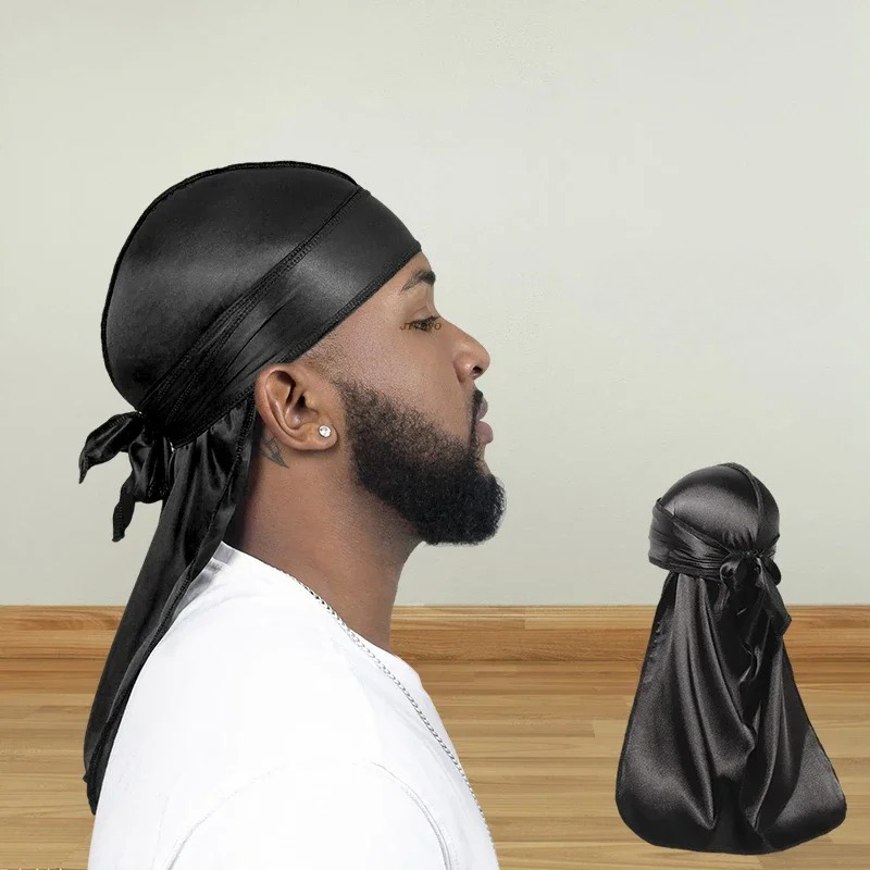 Fashion Long Tail Adult Satin  - Bandana Doo Rag ulasan dan harga