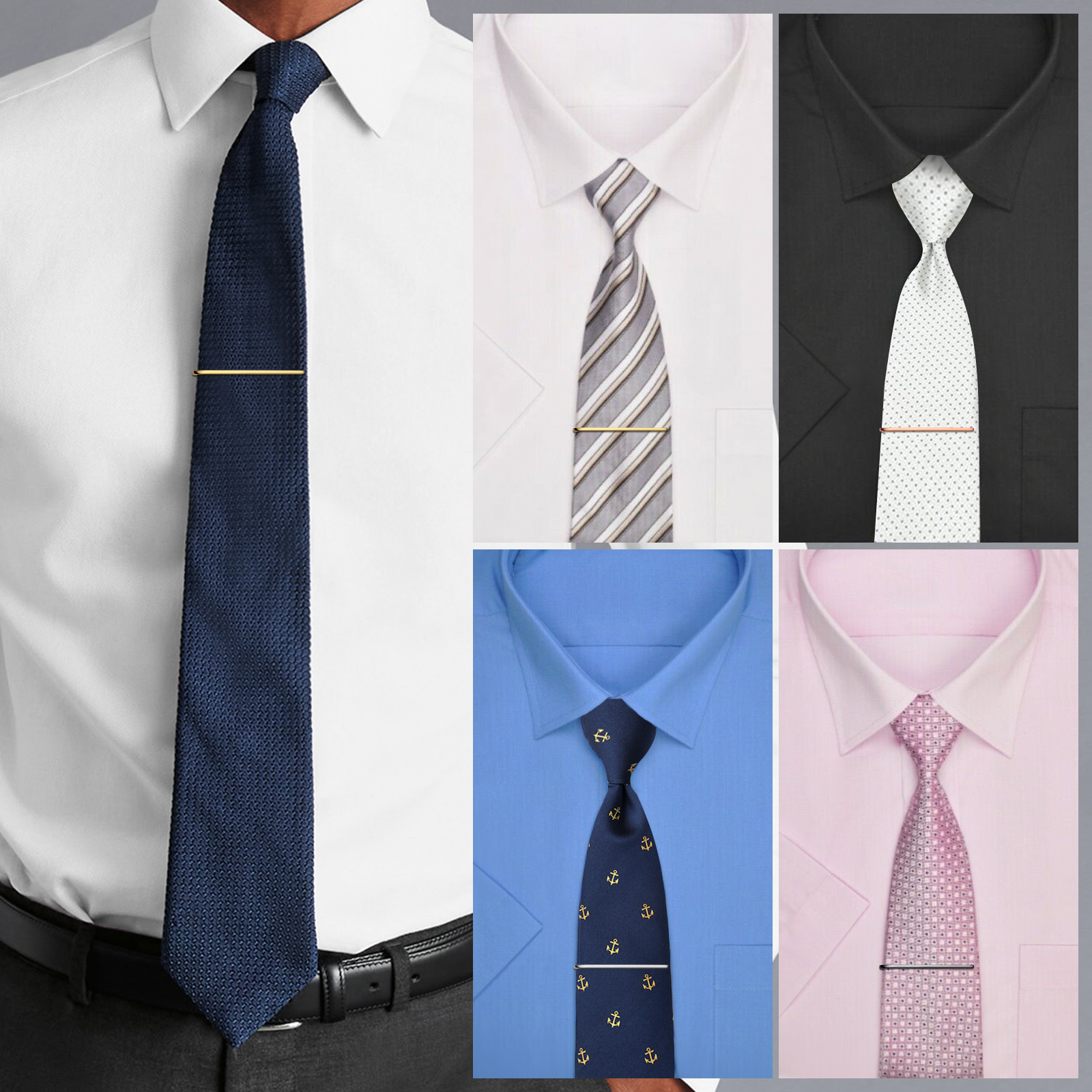 HAWSON Tie Clips for Men 4Pcs  - Tie Bar Set Gift ulasan dan harga