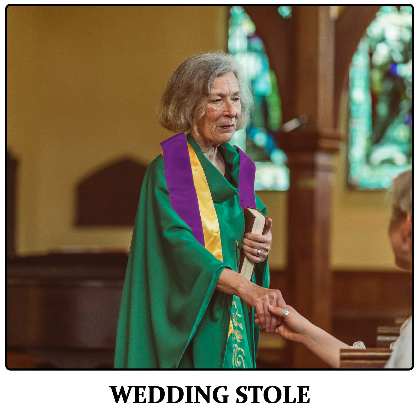 Reversible Wedding Pastor Stol - Stole Wedding Shawl ulasan dan harga