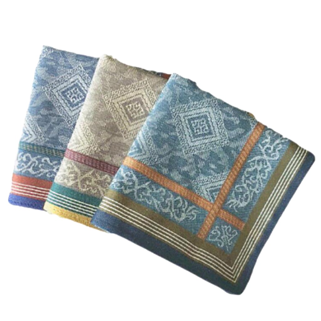 3pcs Classic Mens Plaid Handke - Handkerchief Cotton Men ulasan dan harga