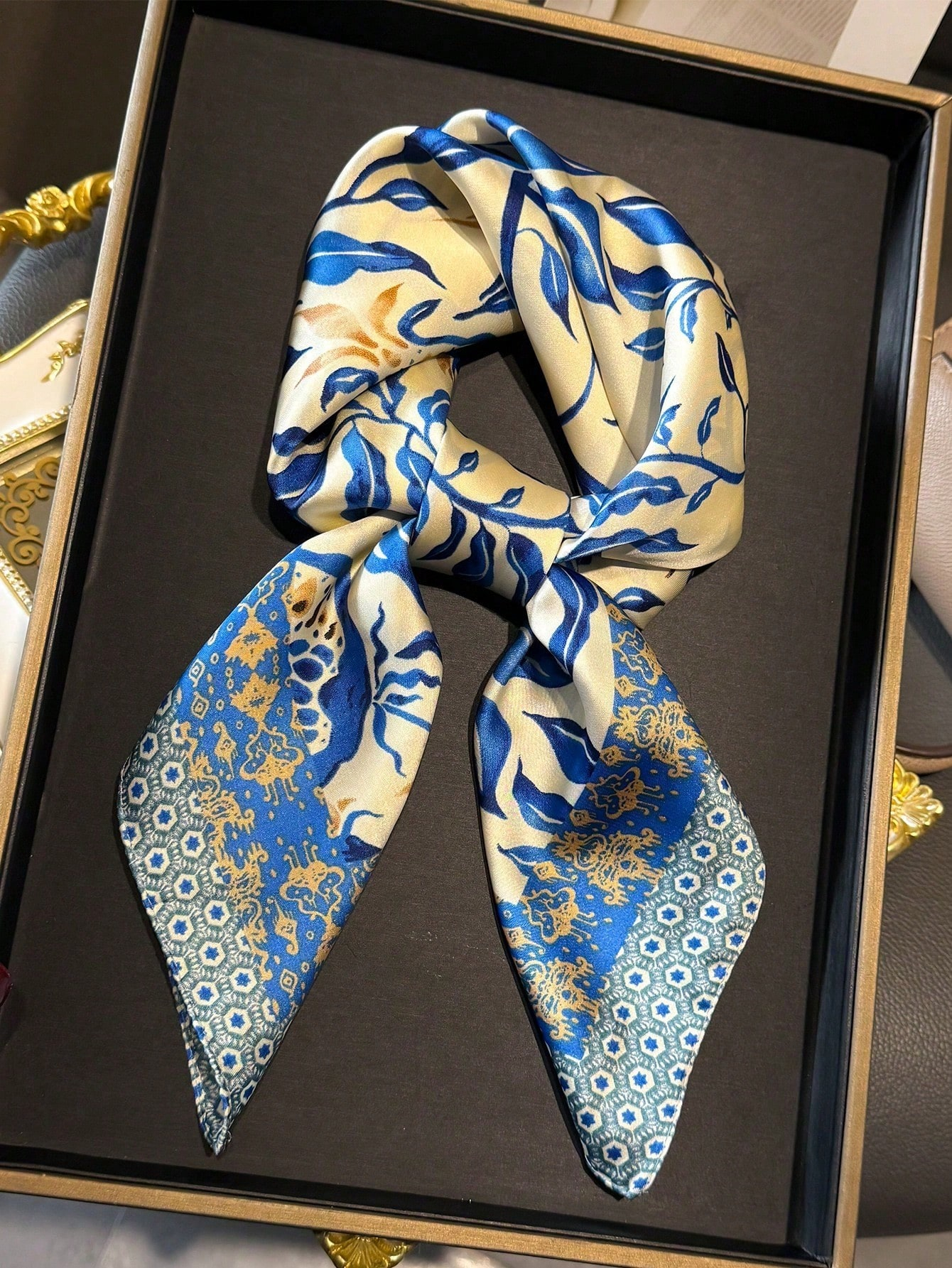 Luxury Brand Bohemia Print Squ - Face Scarf Mask ulasan dan harga