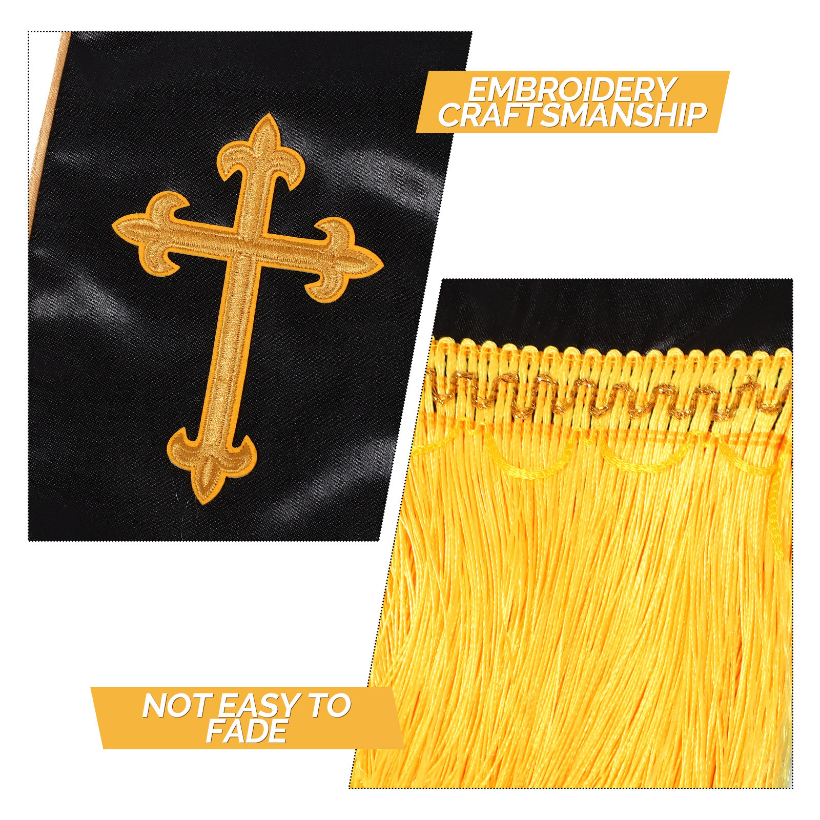 Embroidered Wedding Officiant  - Stole Wedding Shawl ulasan dan harga