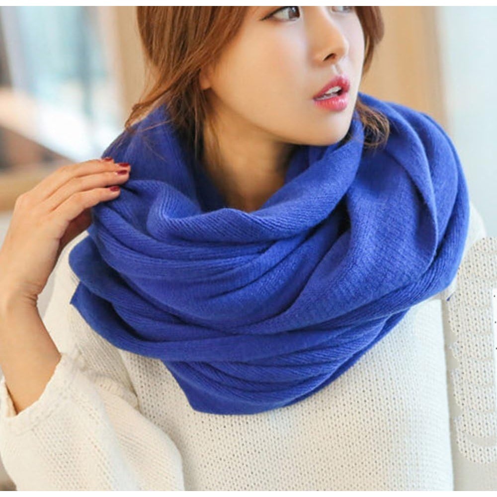 Womens Warm Winter Infinity Sc - Infinity Scarf Knit ulasan dan harga