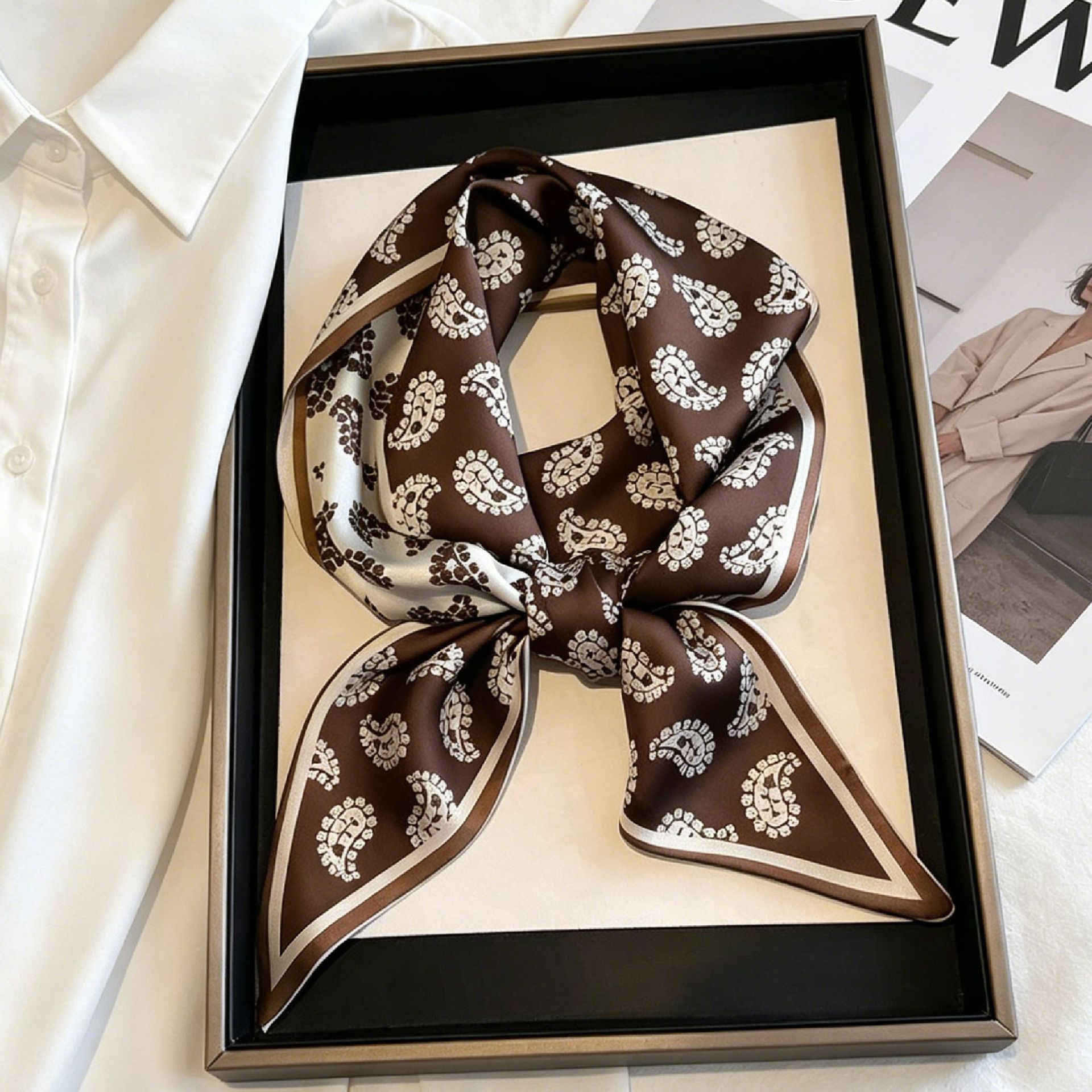 Luxury Long Neckerchief Skinny - Face Scarf Mask ulasan dan harga