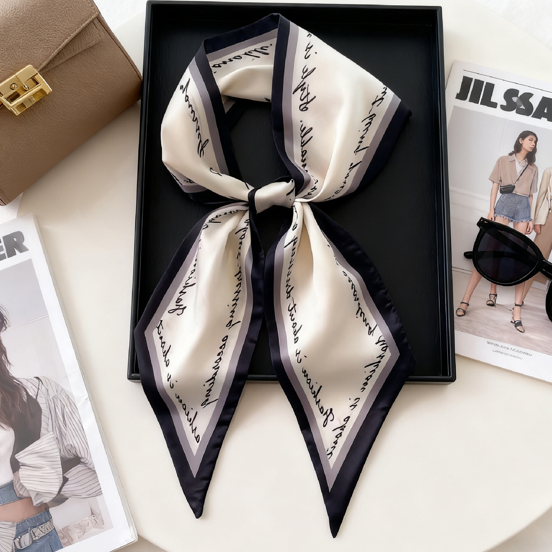 Luxury Long Neckerchief Skinny - Face Scarf Mask ulasan dan harga