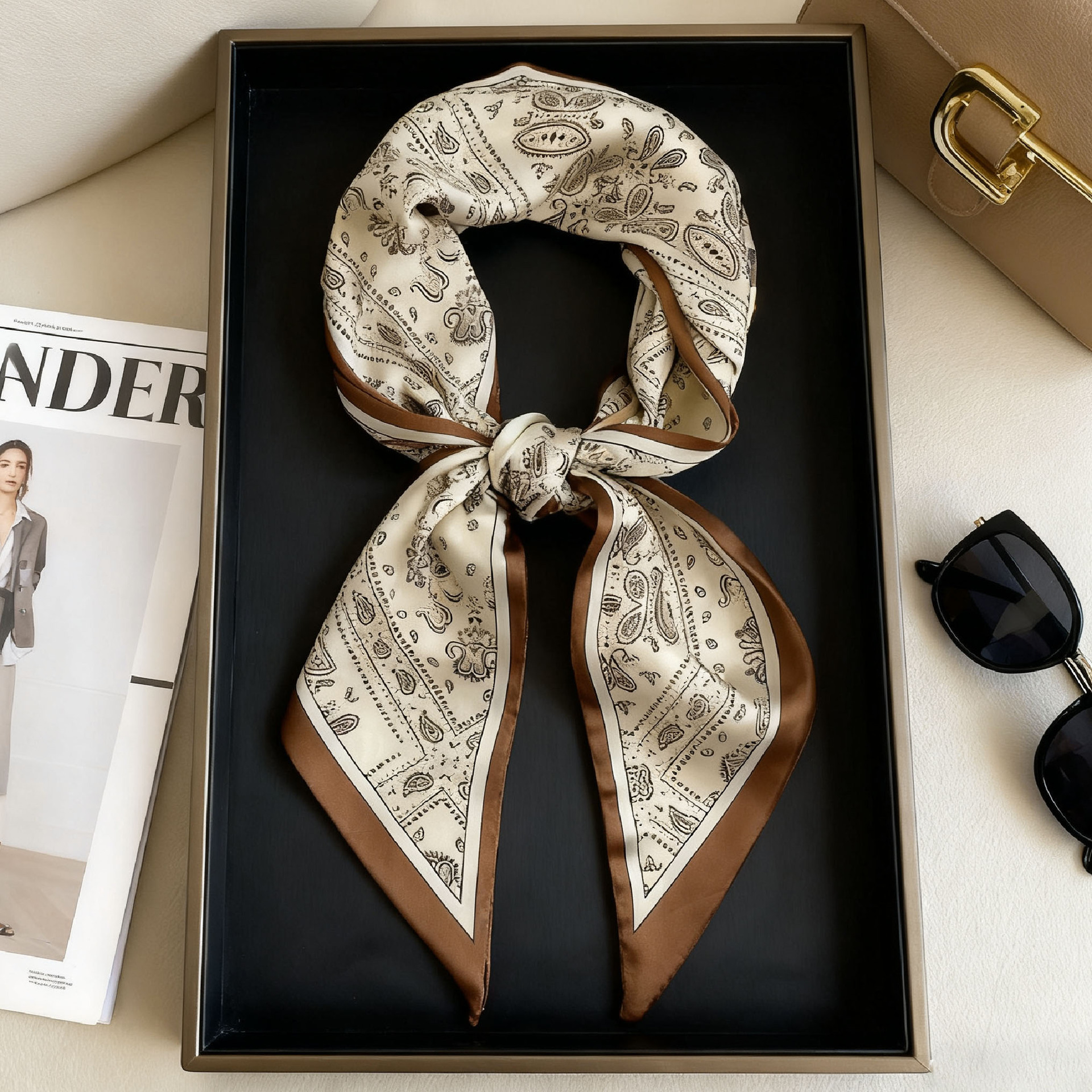 Luxury Long Neckerchief Skinny - Face Scarf Mask ulasan dan harga