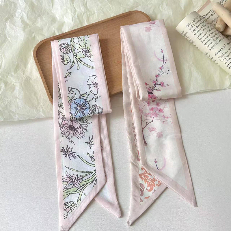 Fashion Women Silk Satin Skinn - Silk Neck Scarf ulasan dan harga