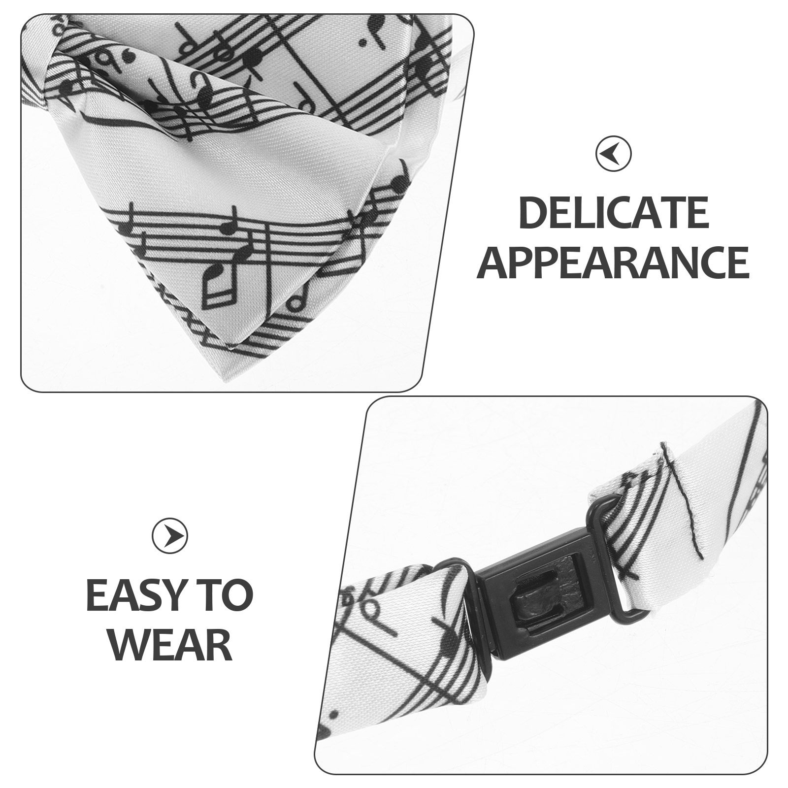 3Pcs Music Bow Tie Set Piano K - Bow Tie Pre Tied ulasan dan harga