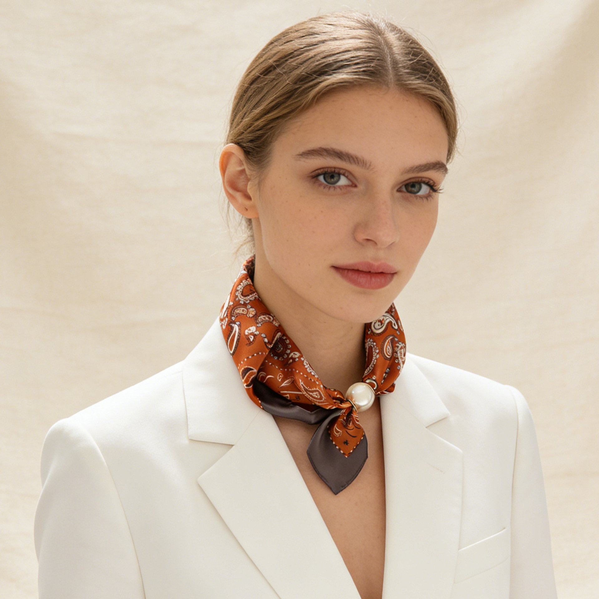 Scarf Chain Silk Lazy Magnetic - Face Scarf Mask ulasan dan harga