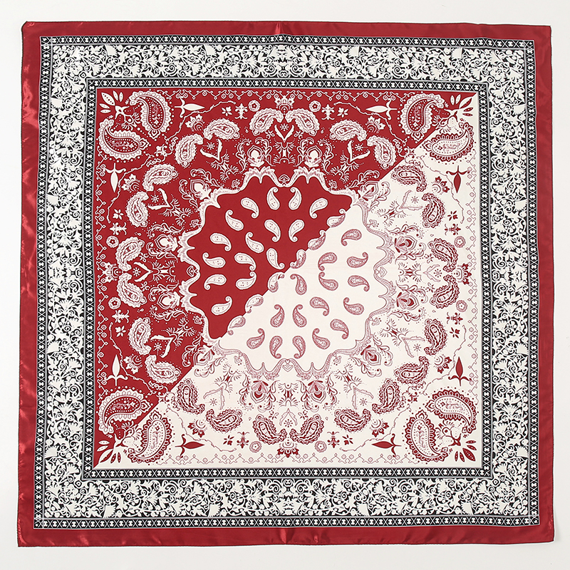 Satin Square Scarf Women Musli - Face Scarf Mask ulasan dan harga