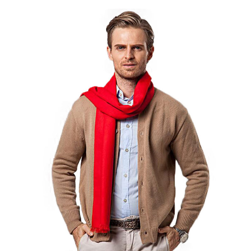 Fashion Winter Solid Color Men - Muffler Men Wool ulasan dan harga