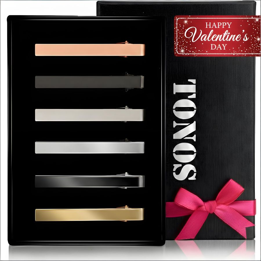 Clips for Men, 6 PACK Tie Clip - Tie Bar Set Gift ulasan dan harga