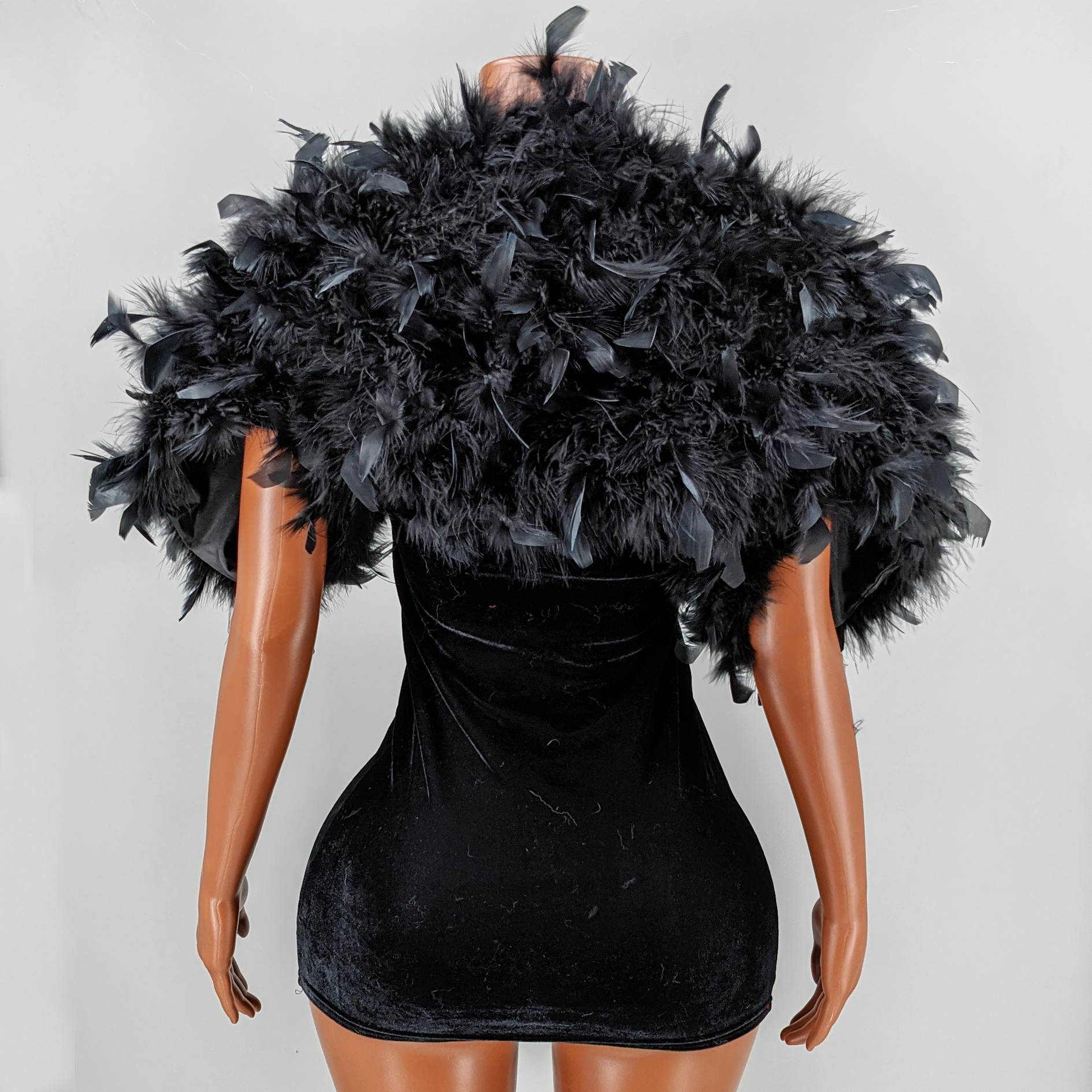 Black Feather Shawl for Women  - Stole Wedding Shawl ulasan dan harga