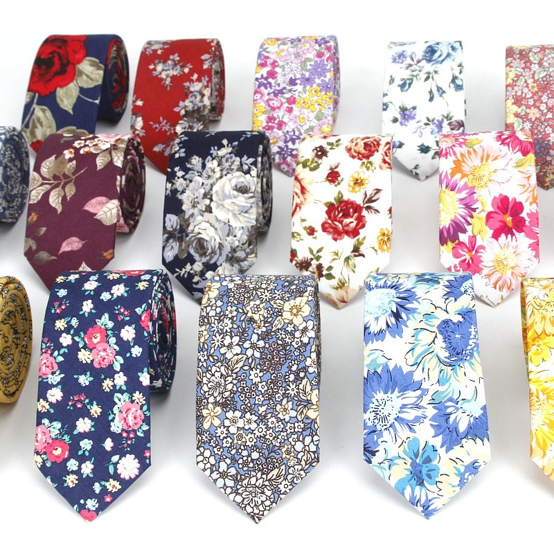 New Floral Tie For Men Women S - Skinny Tie Men ulasan dan harga