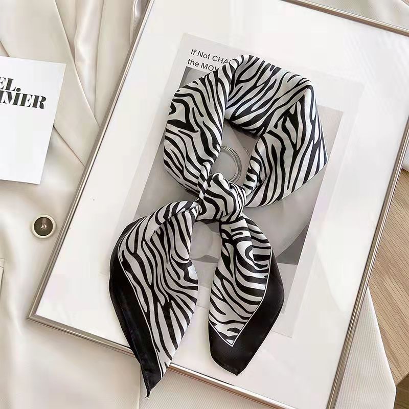 New Fashion Zebra Printed Squa - Face Scarf Mask ulasan dan harga