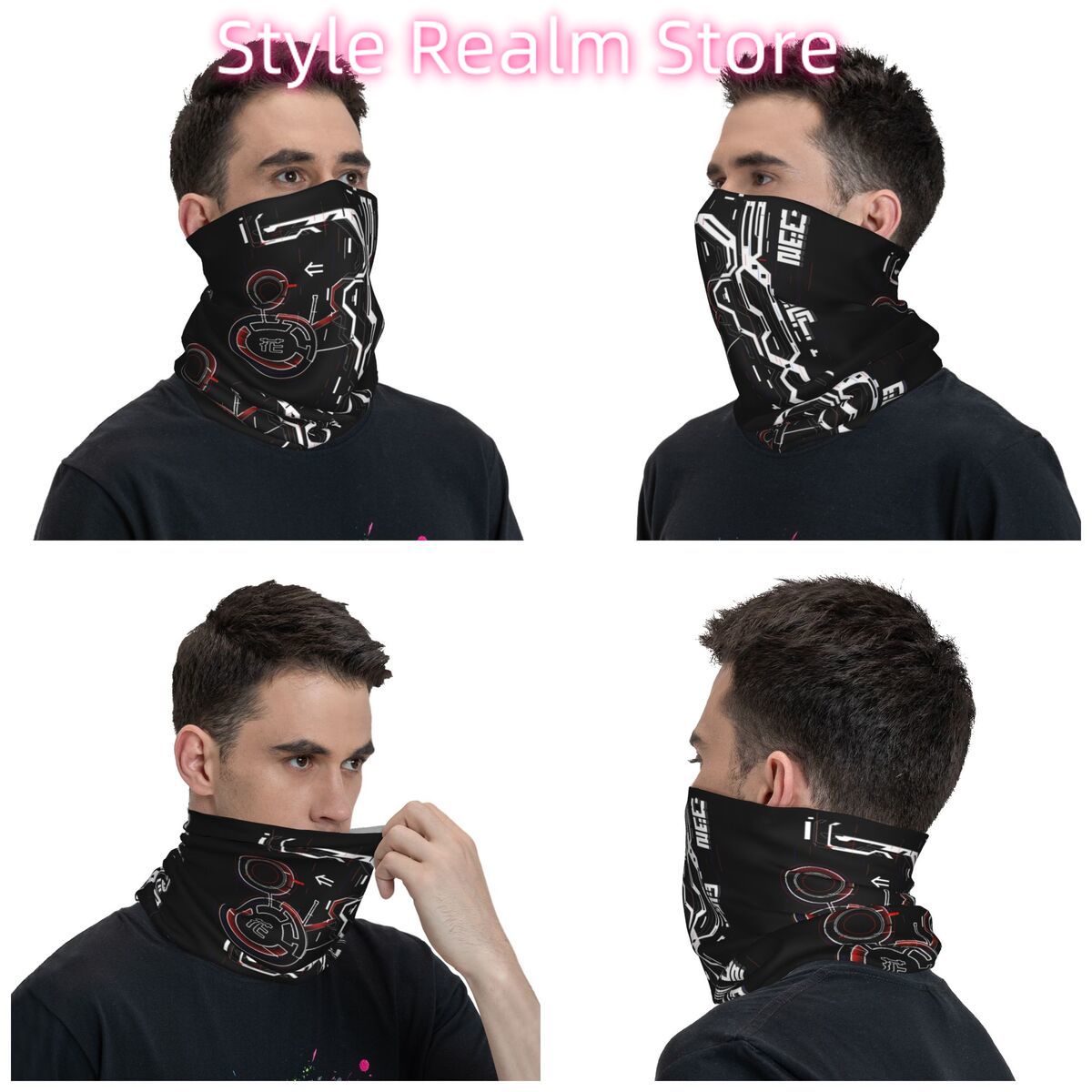 Custom Japanese Tokyo Flower T - Neck Warmer Tube ulasan dan harga