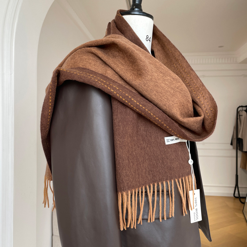 Luxury Australia 100% Pure Woo - Muffler Men Wool ulasan dan harga