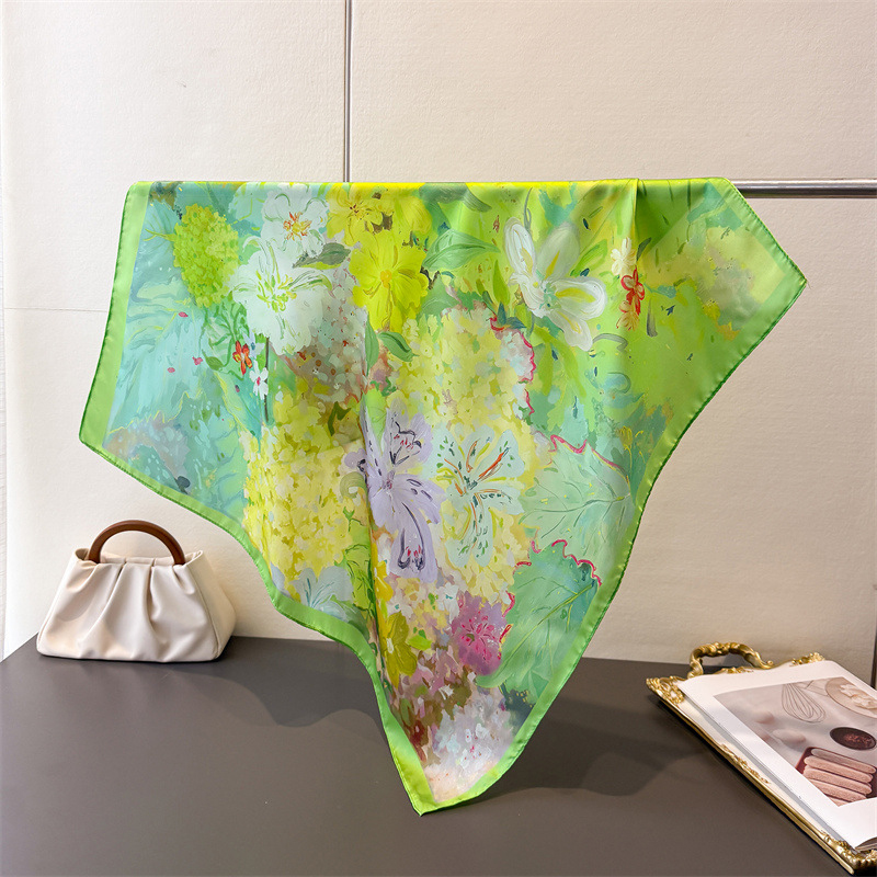 70*70cm Square Silk Scarf for  - Silk Neck Scarf ulasan dan harga
