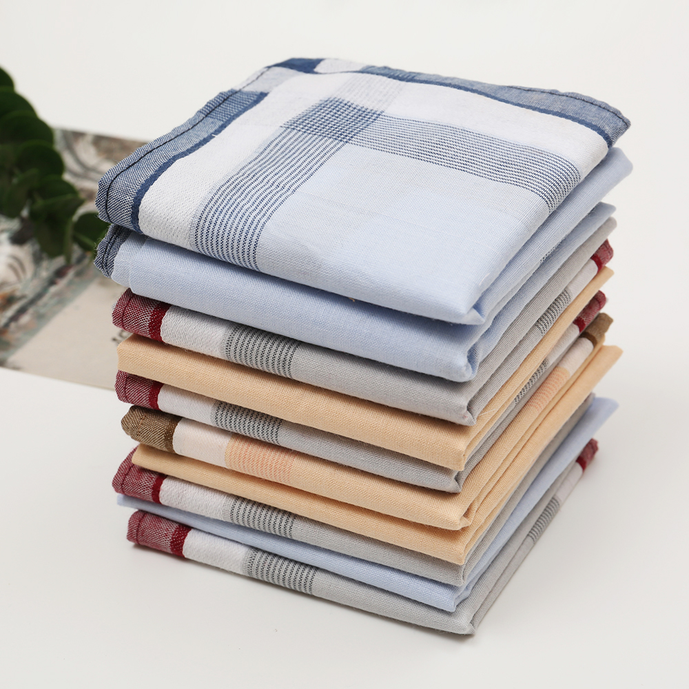 Men's Pure Cotton Yarn-Dyed Ha - Handkerchief Cotton Men ulasan dan harga