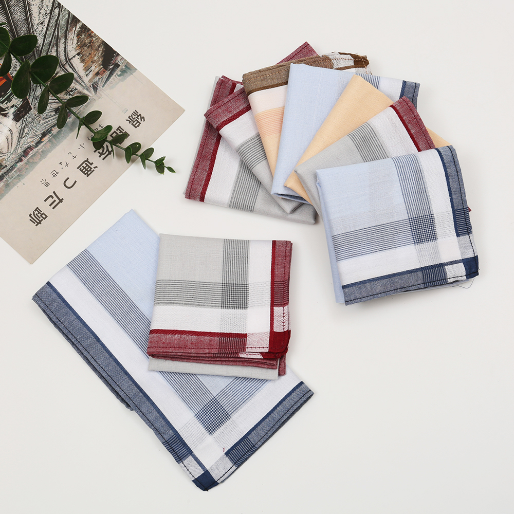 Men's Pure Cotton Yarn-Dyed Ha - Handkerchief Cotton Men ulasan dan harga