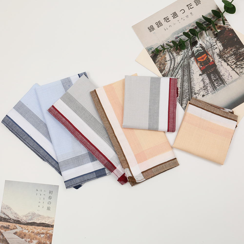 Men's Pure Cotton Yarn-Dyed Ha - Handkerchief Cotton Men ulasan dan harga
