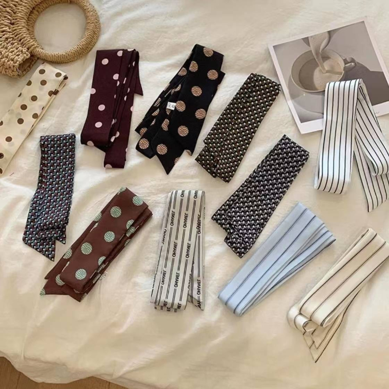 Polka Dot and Striped Print Sc - Silk Tie Striped ulasan dan harga