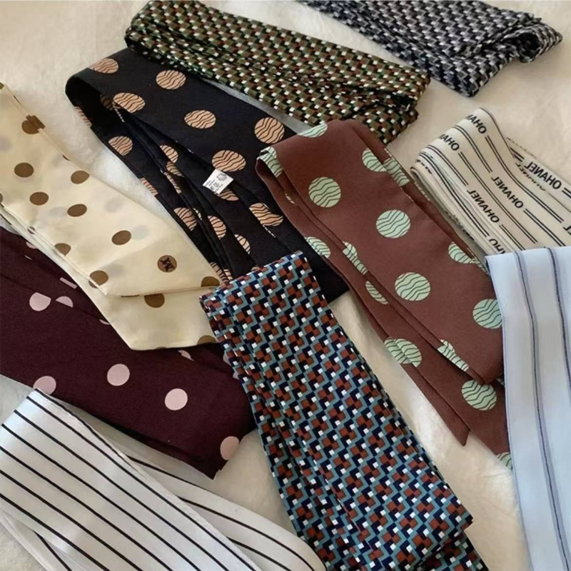 Polka Dot and Striped Print Sc - Silk Tie Striped ulasan dan harga