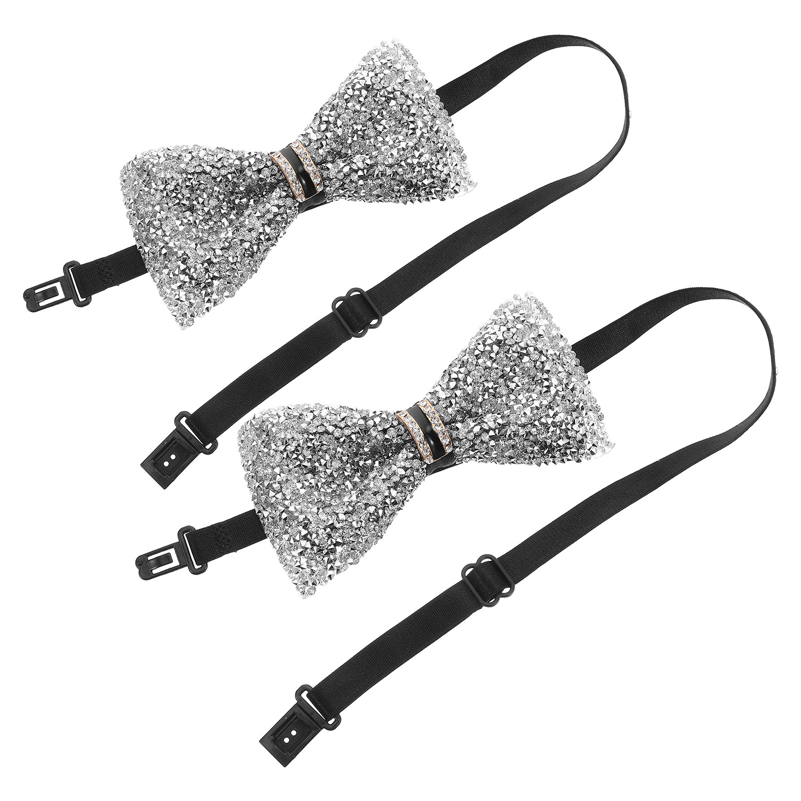 2Pcs Children Bow Tie Crystal  - Bow Tie Pre Tied ulasan dan harga