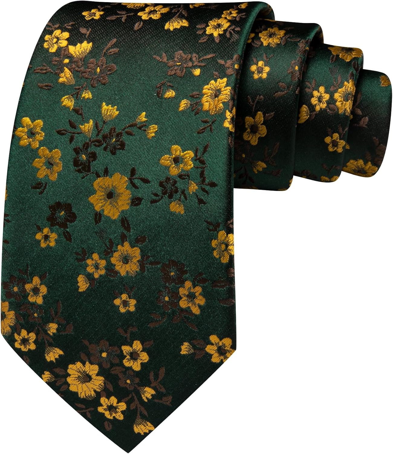 Men's Floral Paisley Silk Tie  - Pocket Square Set ulasan dan harga