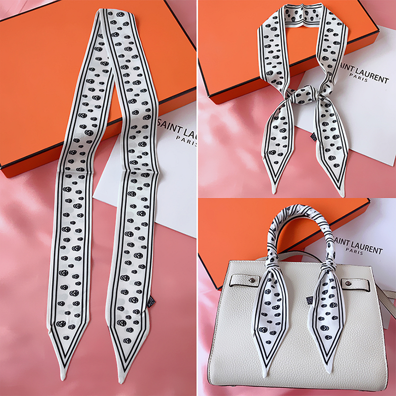 115cm Tied bag Handle silk sca - Silk Tie Striped ulasan dan harga