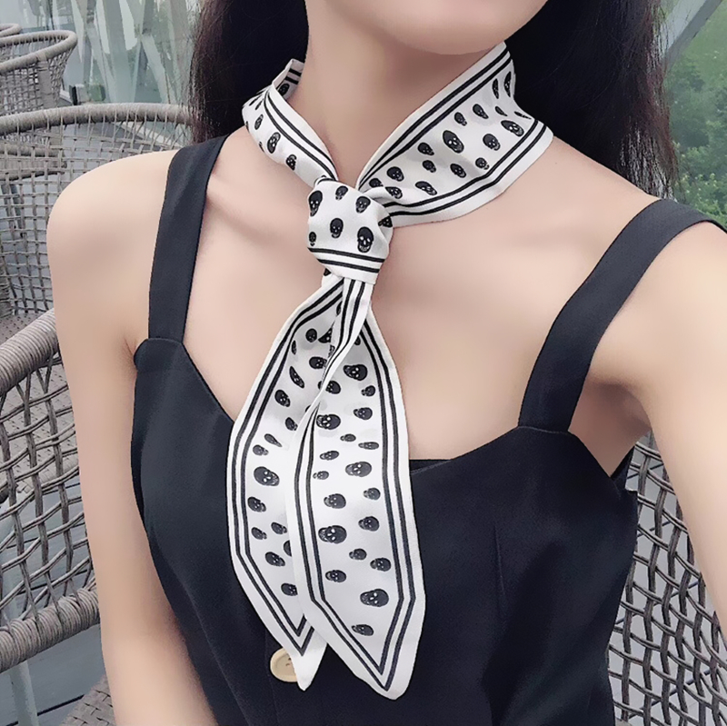 115cm Tied bag Handle silk sca - Silk Tie Striped ulasan dan harga